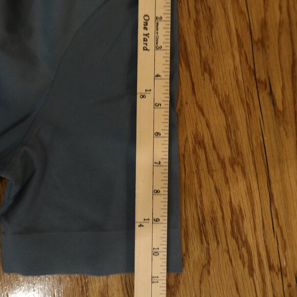 COS teal green top 100% cotton mock neck classic minimalist lagenlook layer M - Picture 7 of 9